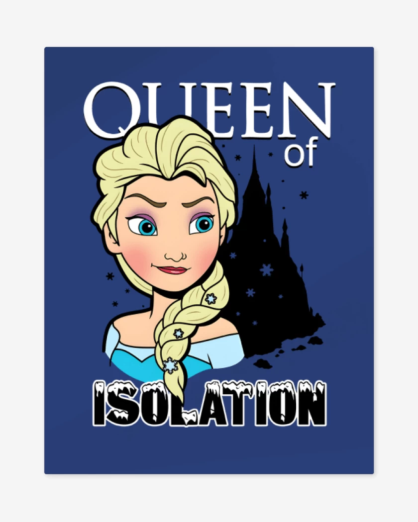 Print metalico Azul Rey de Queen of Isolation  