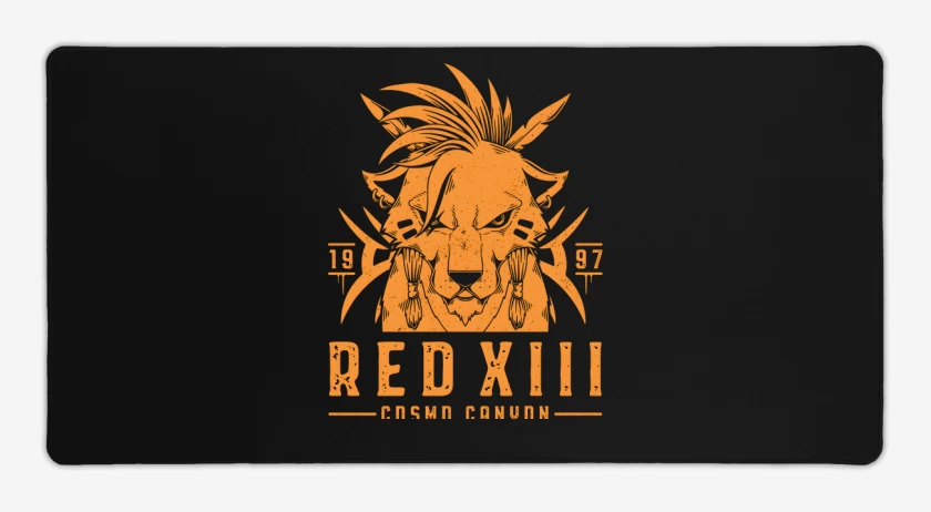 Mouse pad Gamer Negro de Red XIII
