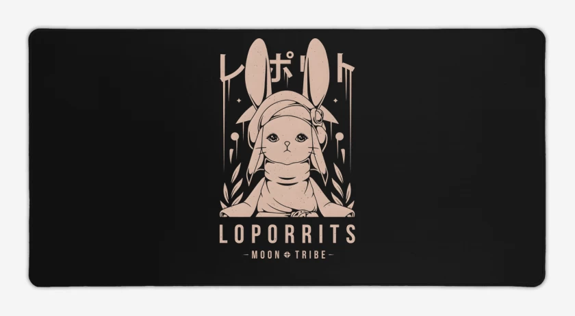 Mouse pad Gamer Negro de Loporrits