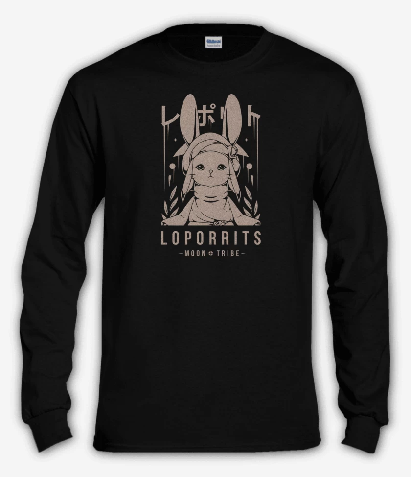 Polera manga larga Negro de Loporrits