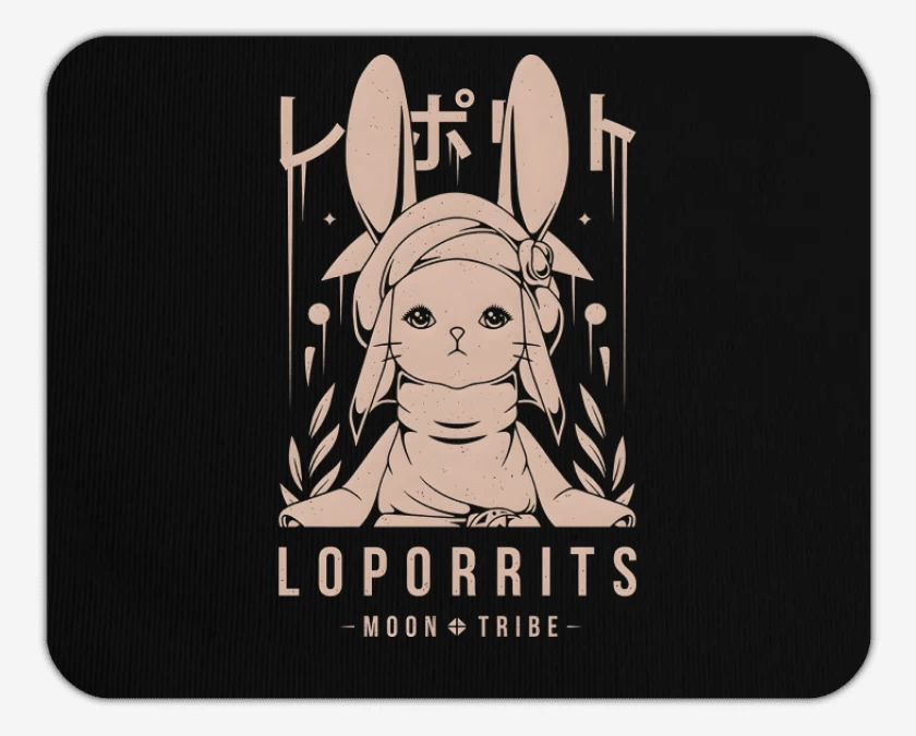 Mousepad Negro de Loporrits