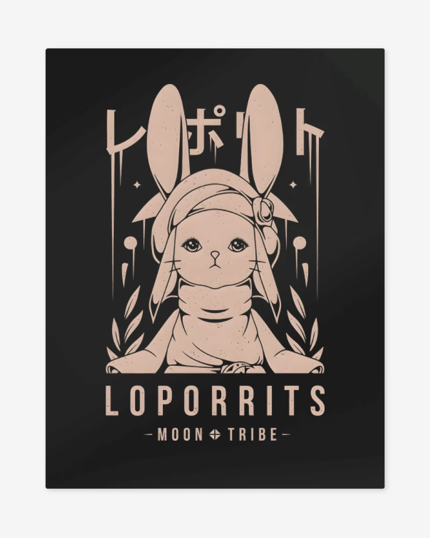 Print metalico Negro de Loporrits