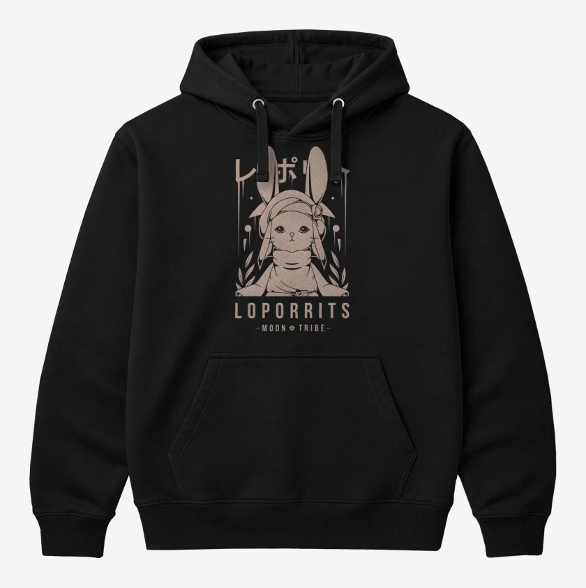 Polerón Canguro Negro de Loporrits