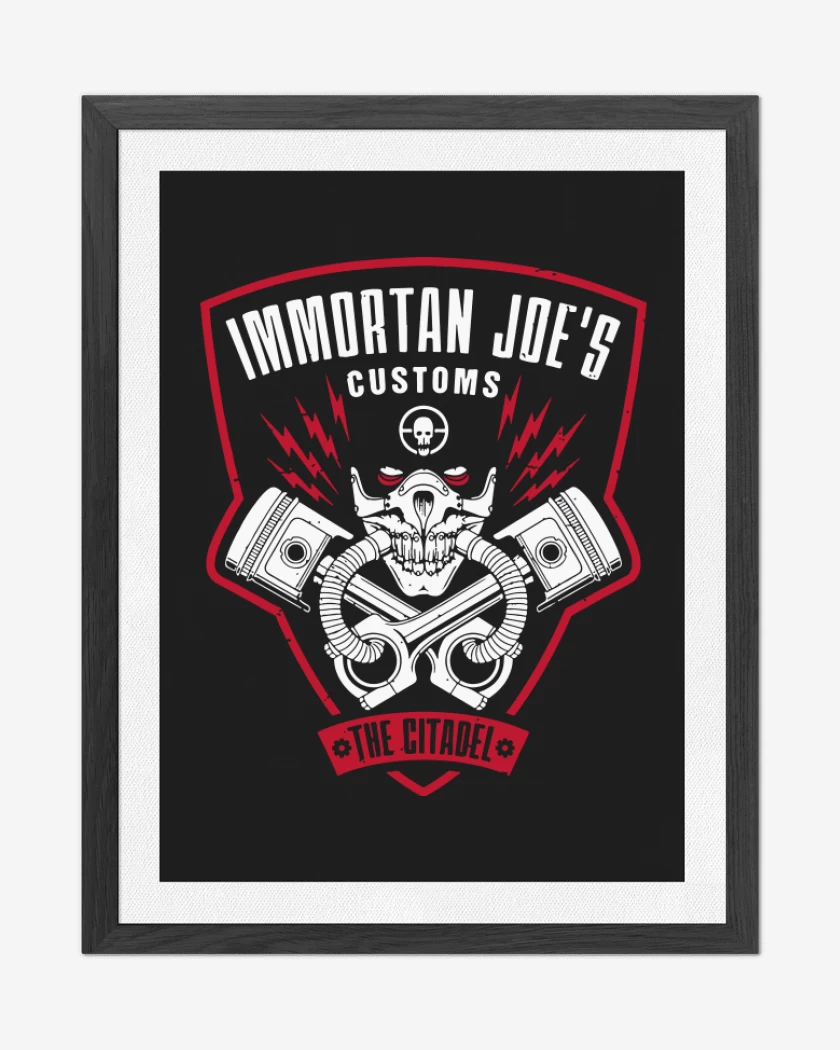 Cuadro decorativo Negro de Immortan joes customs