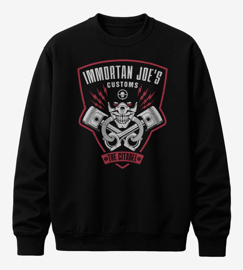 Poleron polo Negro de Immortan joes customs