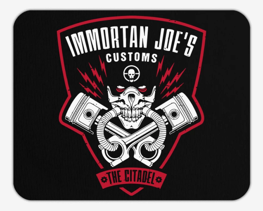 Mousepad Negro de Immortan joes customs