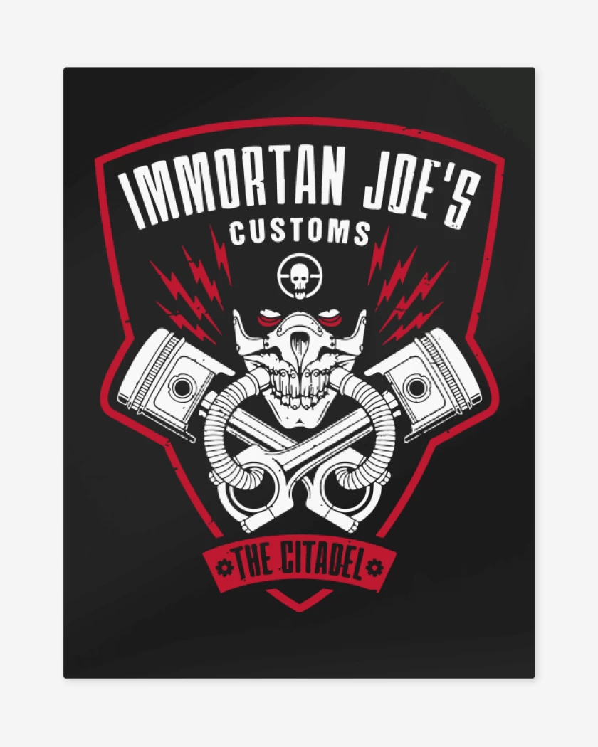 Print metalico Negro de Immortan joes customs