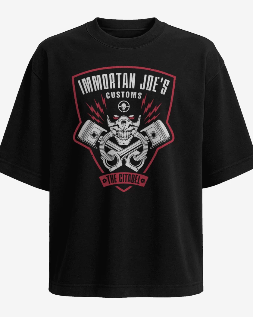 Polera Oversize Negro de Immortan joes customs