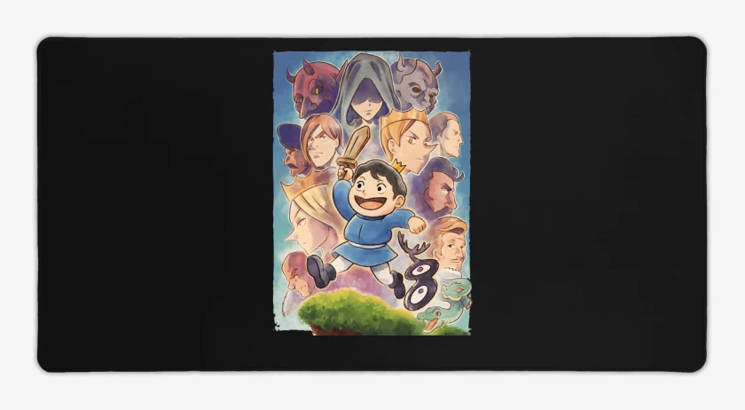 Mouse pad Gamer Negro de Ousama Ranking