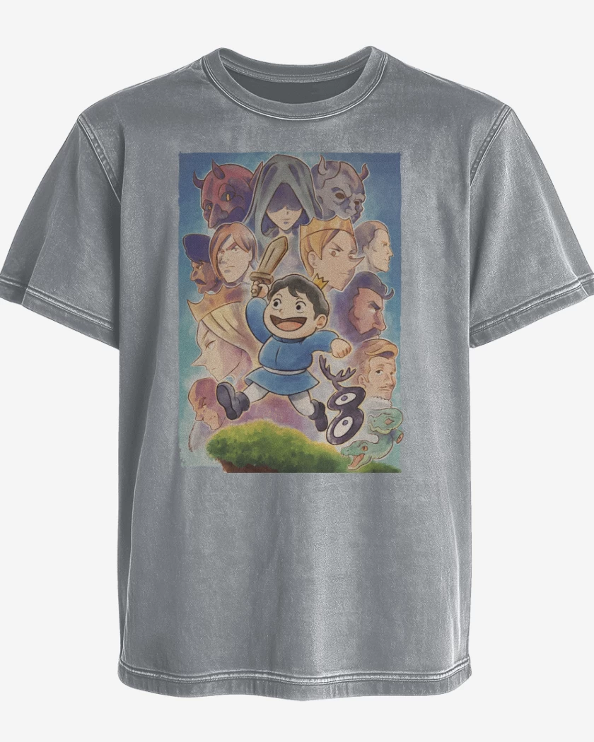 Polera desgastada Gris Melange de Ousama Ranking