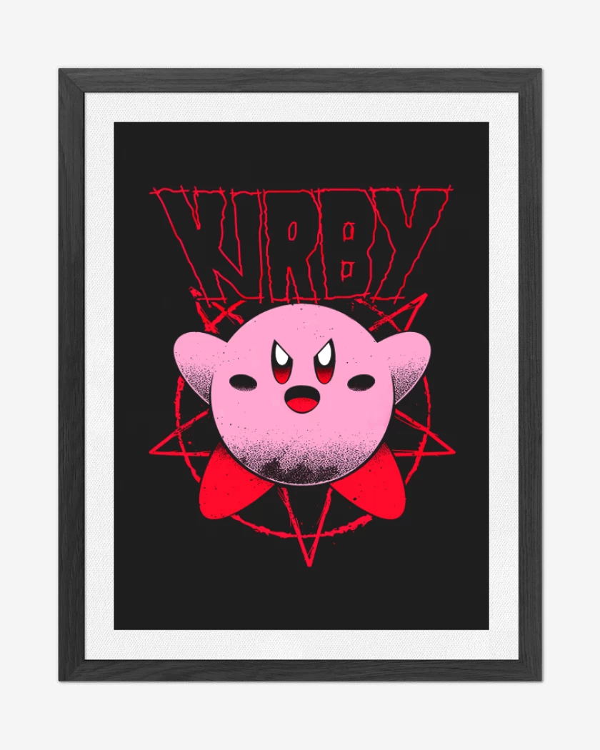 Cuadro decorativo Negro de Kirby 