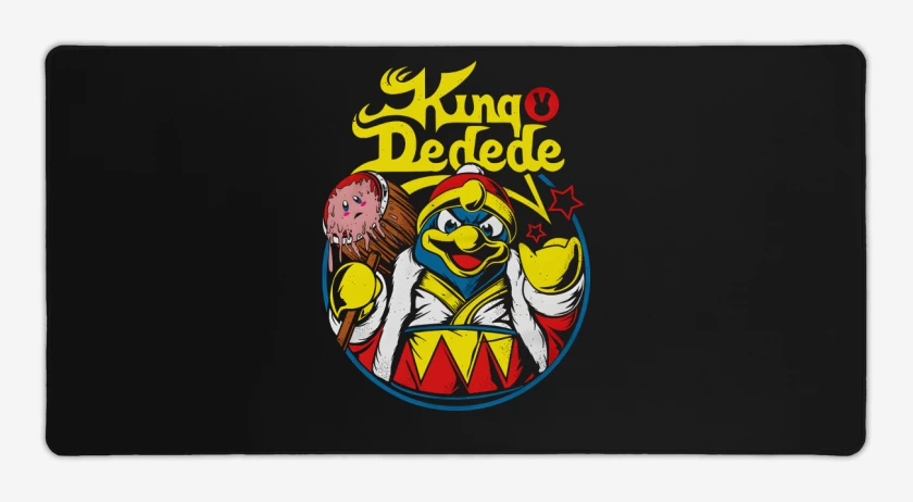 Mouse pad Gamer Negro de King Dedede