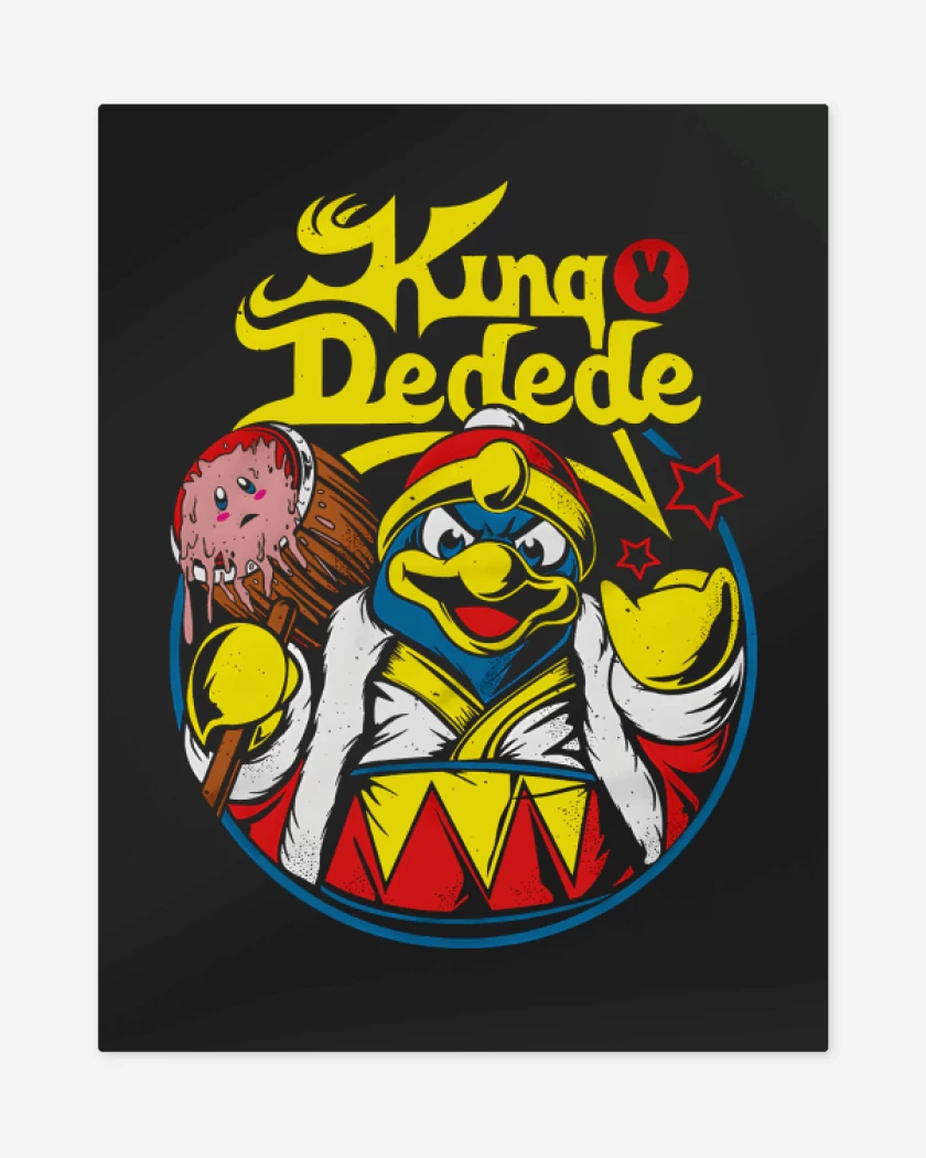 Print metalico Negro de King Dedede