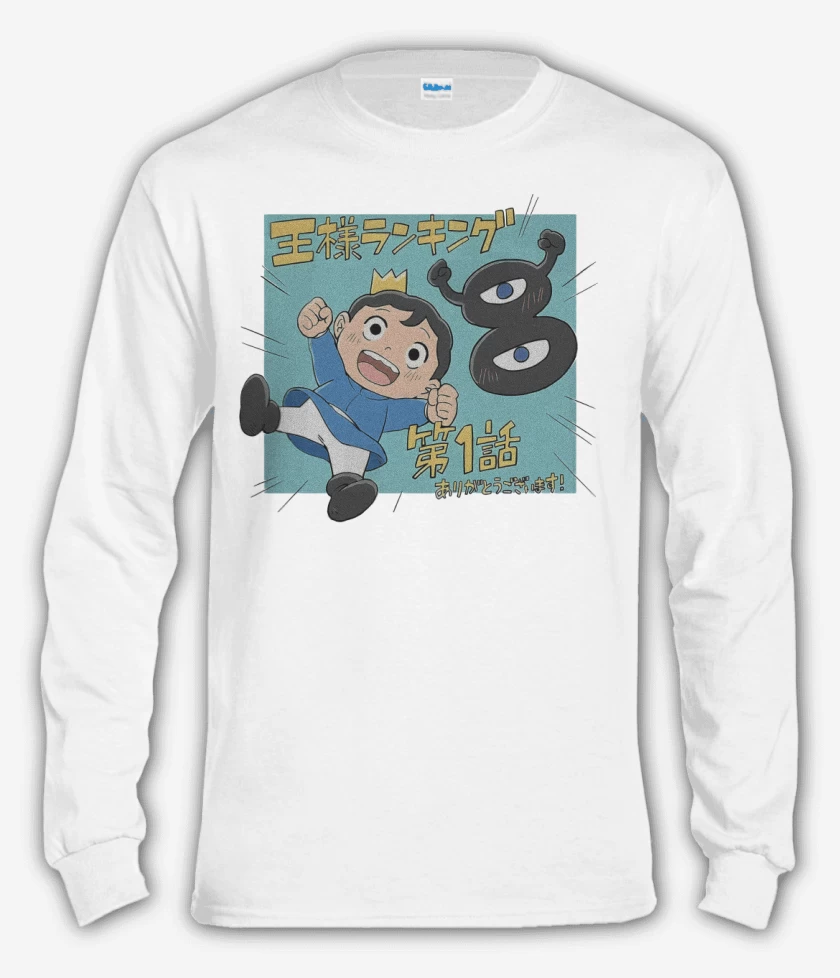 Polera manga larga Blanco de Ranking of Kings
