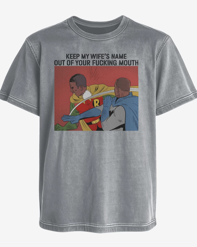 Polera desgastada BatSmith & Robin Rock