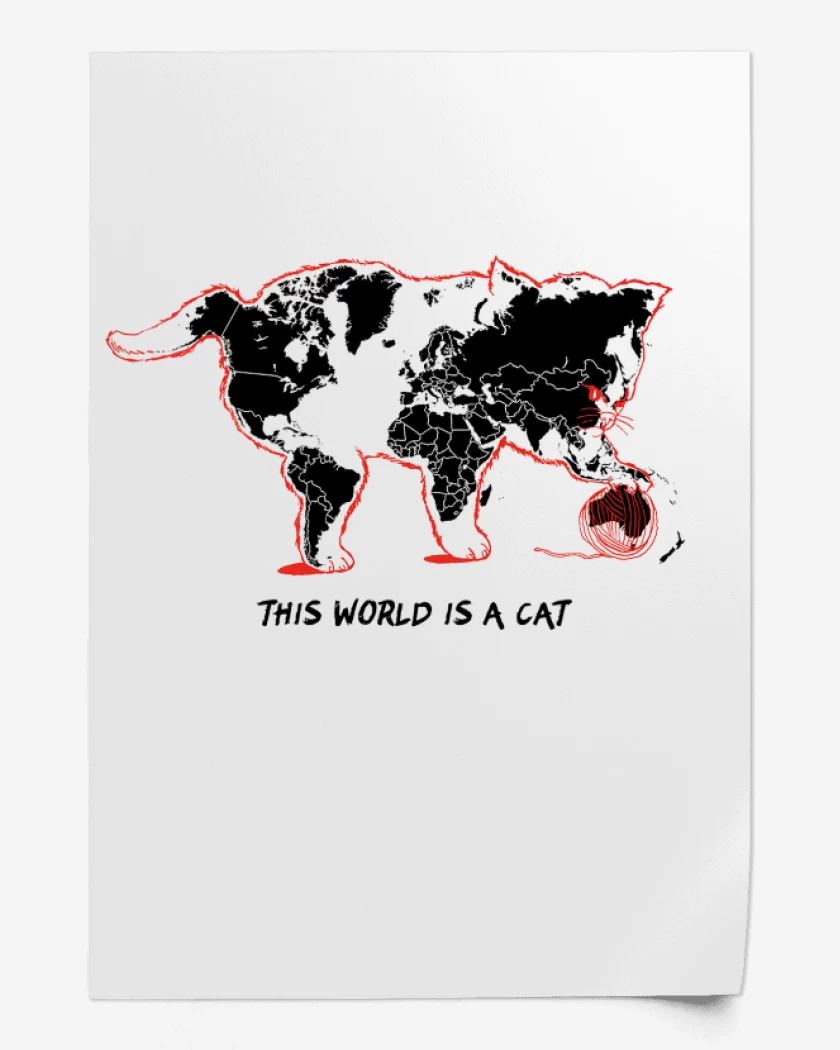 Print El Mundo es un Gato
