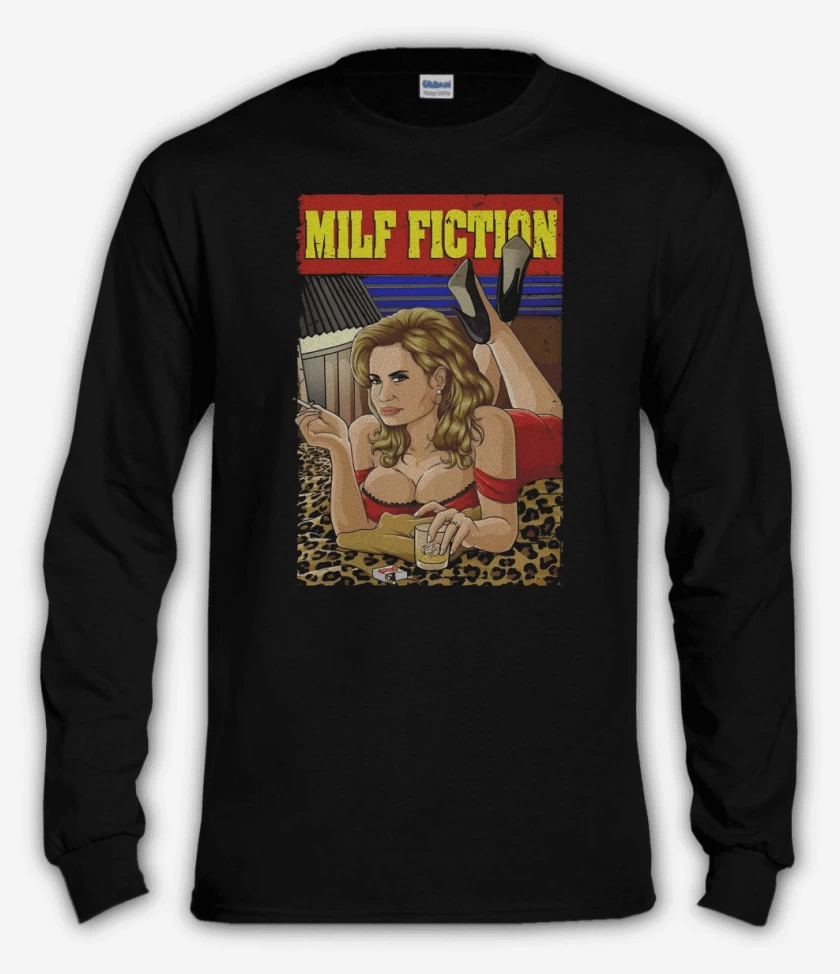 Polera manga larga Negro de Milf Fiction