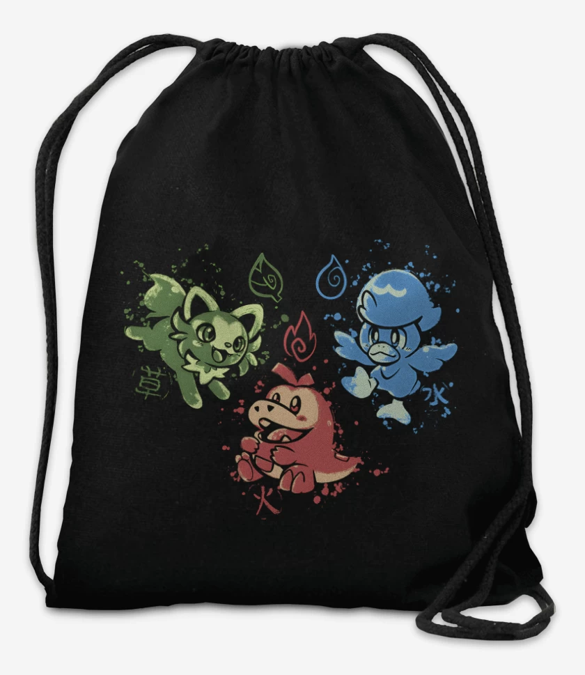 Mochila Negro de Nuevos Amigos