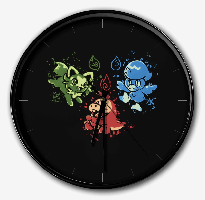 Reloj Negro de Nuevos Amigos