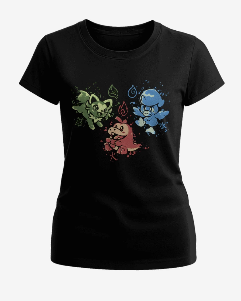 Polera de Mujer Negro de Nuevos Amigos