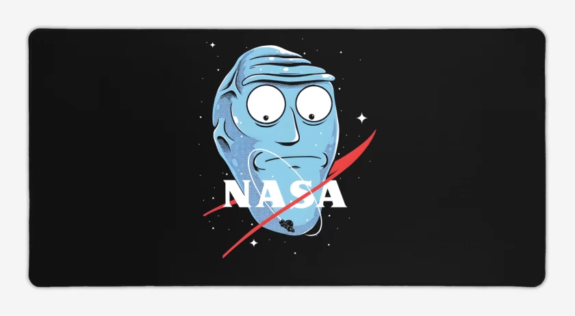 Mouse pad Gamer Negro de Rick NASAnchez