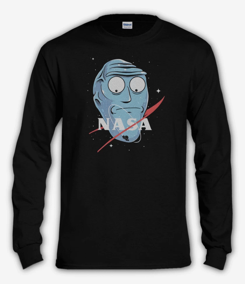 Polera manga larga Negro de Rick NASAnchez