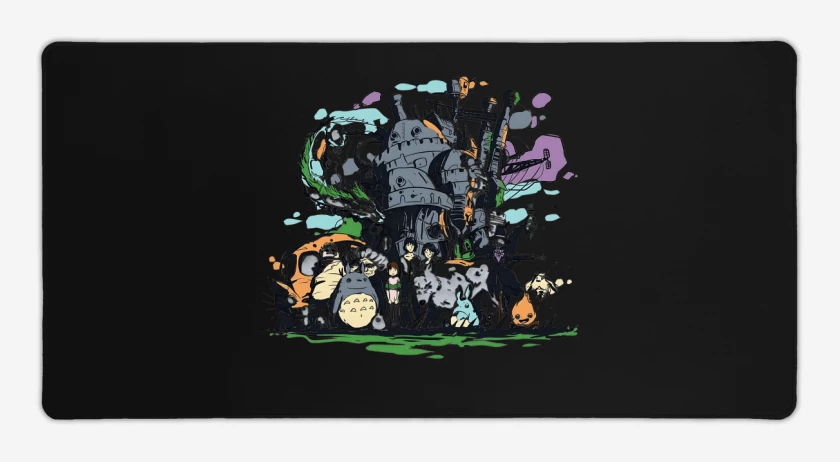 Mouse pad Gamer Negro de Miyazakiverse
