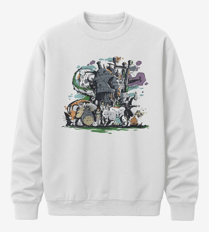 Poleron polo Blanco de Miyazakiverse