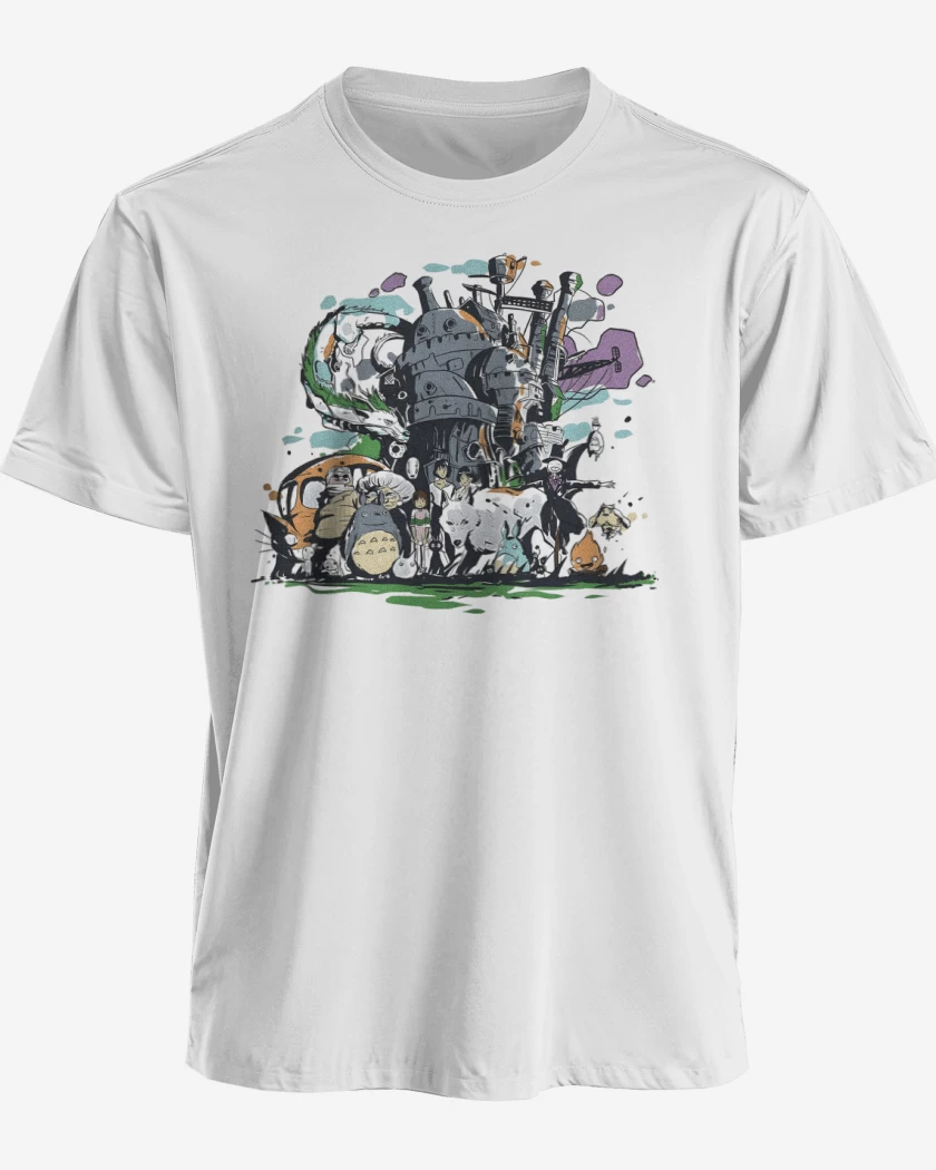 Polera premium Blanco de Miyazakiverse