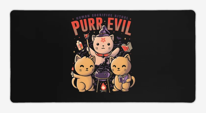 Mouse pad Gamer Purr Evil