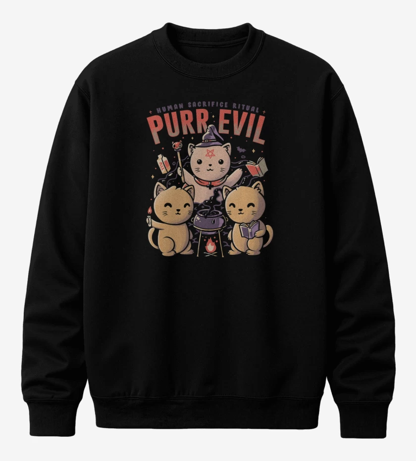 Poleron polo Purr Evil