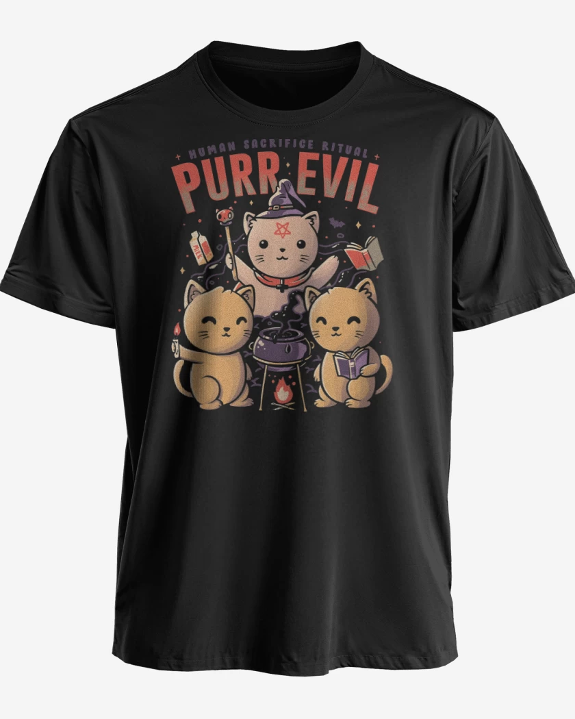 Polera premium Negro de Purr Evil
