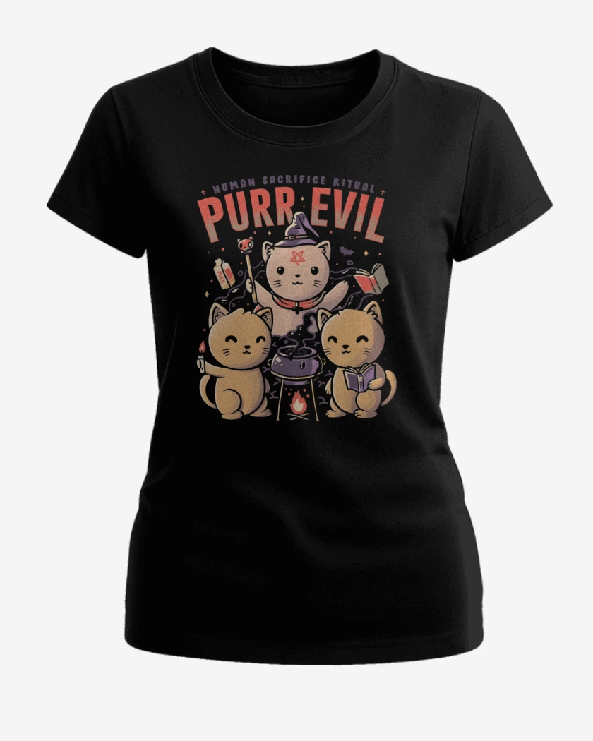 Polera de Mujer Negro de Purr Evil
