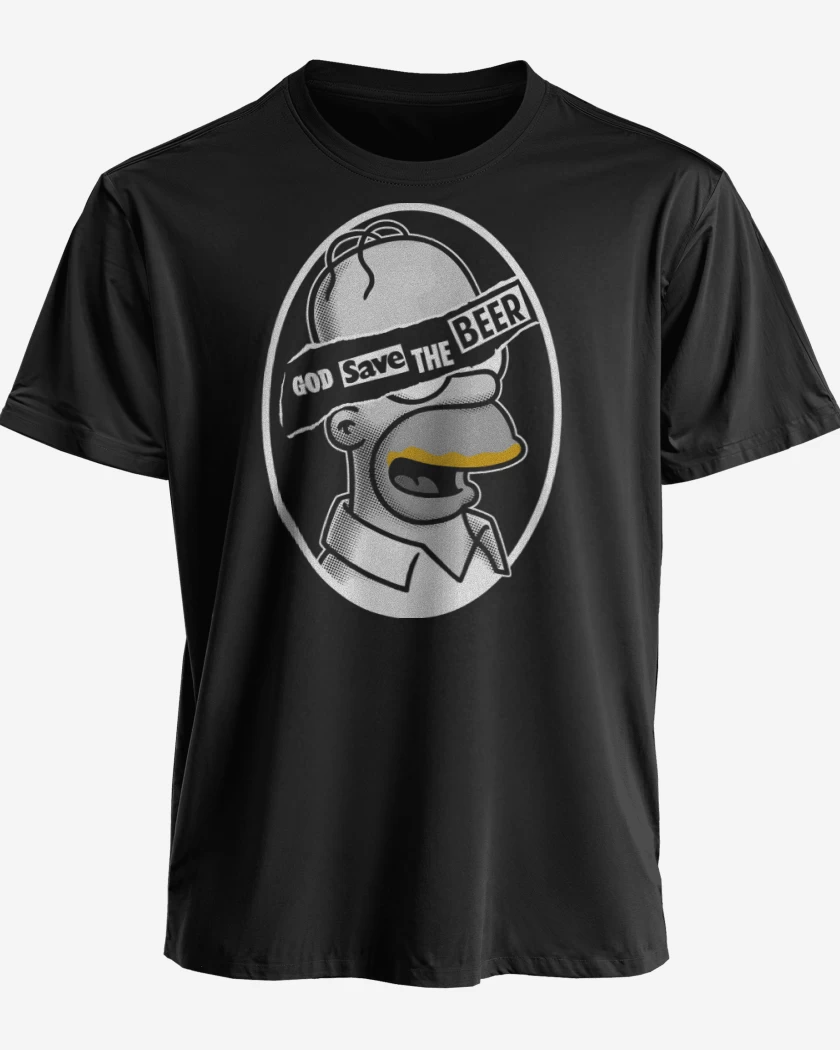 Polera premium Negro de Dios Salve la Chela