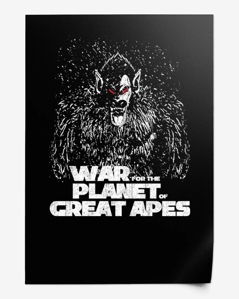 Print War for the Planet of Great Apes