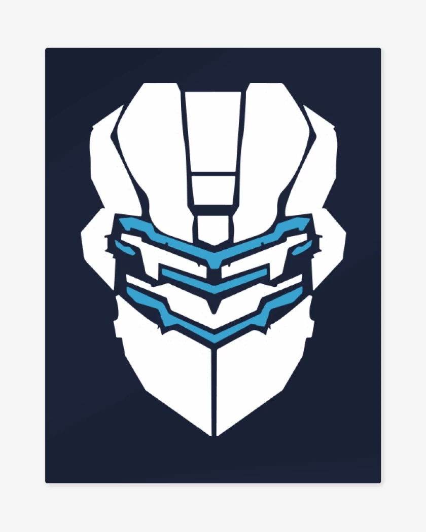 Print metalico Azul Marino de Helmet Space