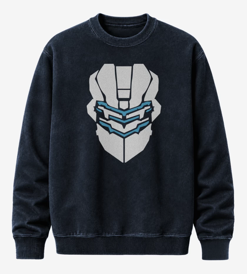 Poleron Polo Acid Wash Azul Marino de Helmet Space
