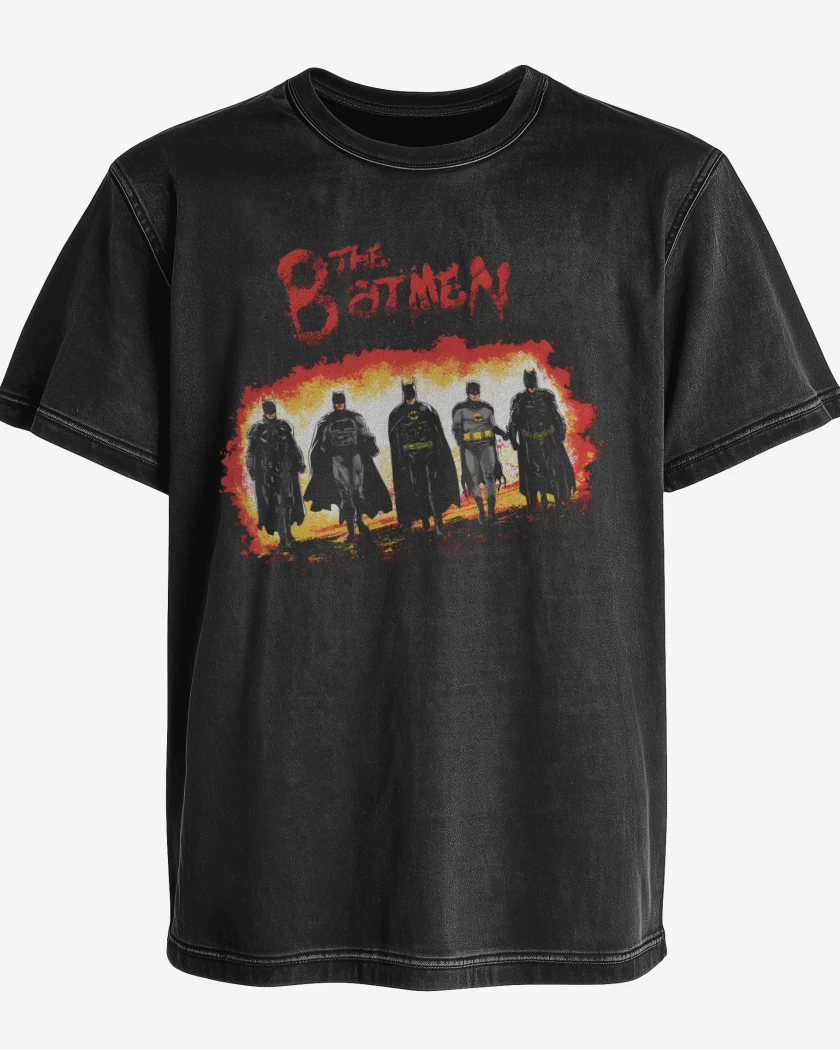 Polera desgastada Negro de The Batmen