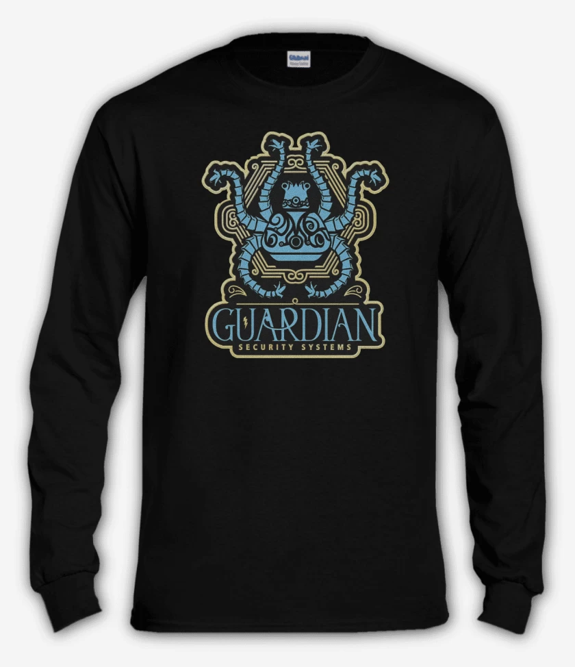 Polera manga larga Negro de Guardian de Hyrule
