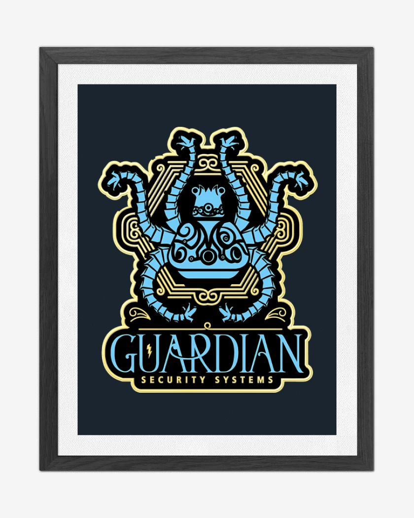 Cuadro decorativo Azul Marino de Guardian de Hyrule
