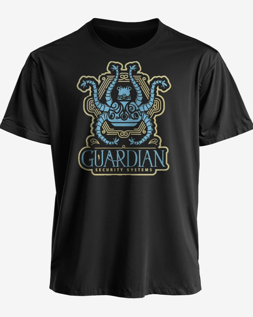 Polera premium Negro de Guardian de Hyrule
