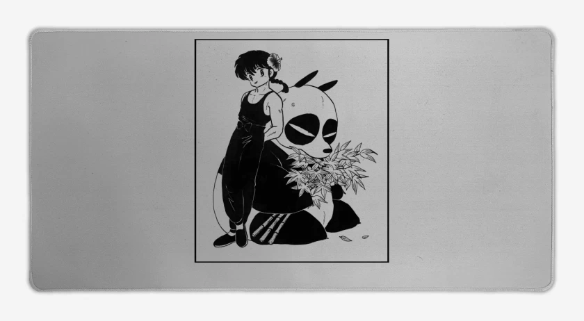 Mouse pad Gamer Gris Melange de Genma Saotome & Ranma
