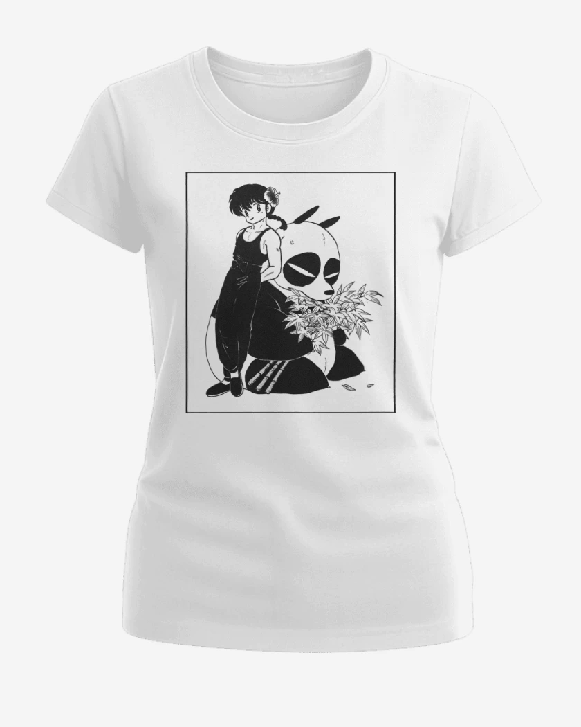 Polera de Mujer Blanco de Genma Saotome & Ranma