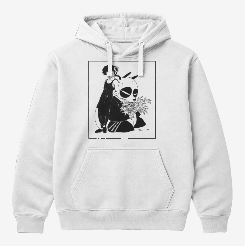 Polerón Canguro Blanco de Genma Saotome & Ranma