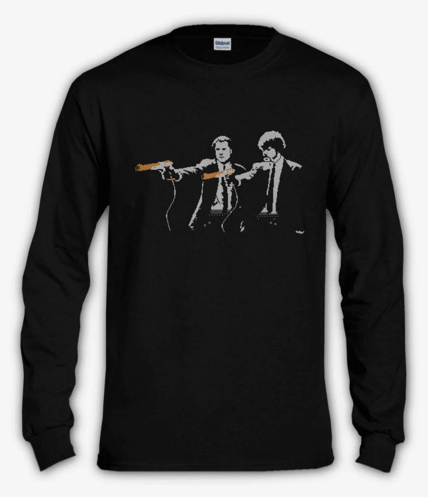 Polera manga larga Negro de Pixel Fiction