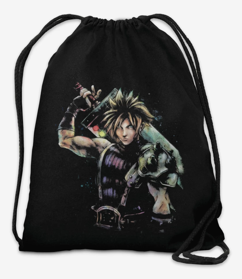 Mochila Negro de Cloud Strife