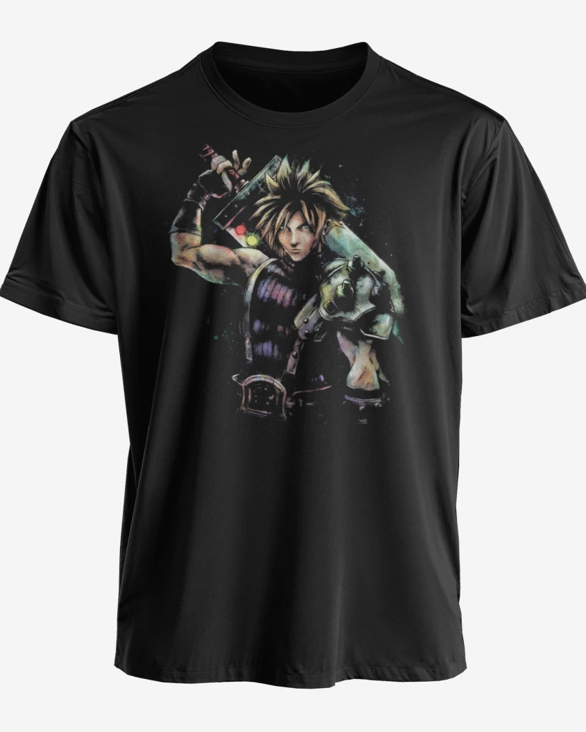 Polera premium Negro de Cloud Strife