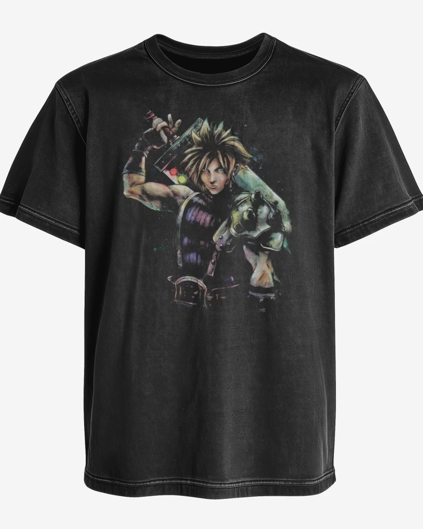 Polera desgastada Cloud Strife