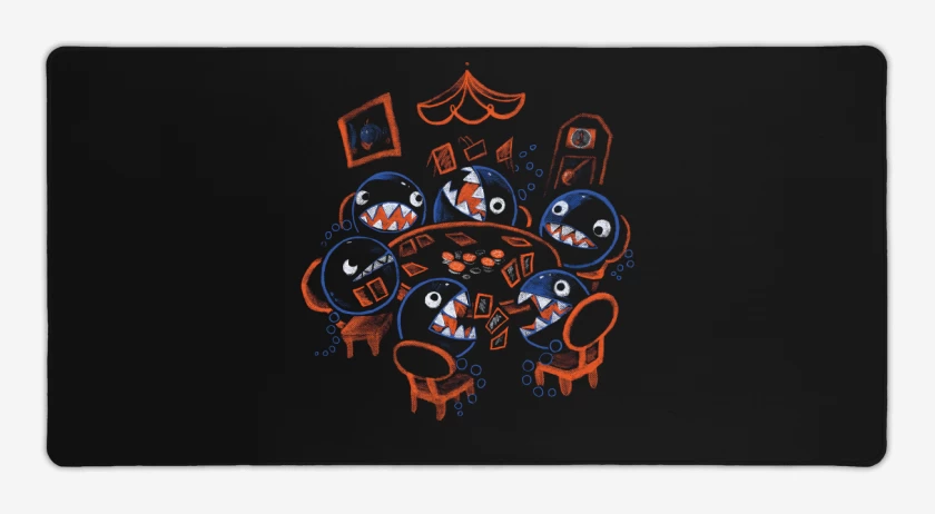 Mouse pad Gamer Negro de Poker de Chomps