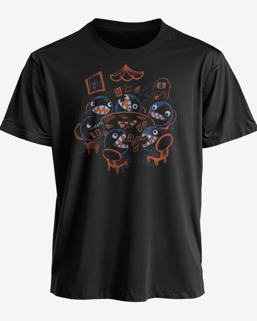 Polera premium Negro de Poker de Chomps